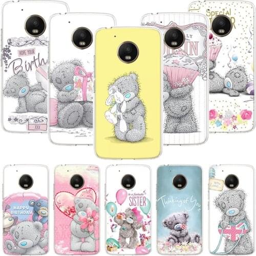 Teddy Me To You Bear Phone Case For Motorola Moto G9 G8 G7 G6 G5 E6 E5 E4 Plus Play Power One Action Macro Coque Cover Capa
