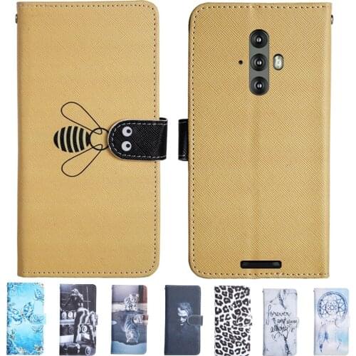 Wallet Book Case For Blackview BV6600E Case Cute cat Patterned Phone Case On Blackview BV6600 E Case Card Holder Funda Cover