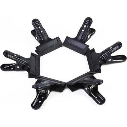 4pcs Metal Clip Professional Photo Studio Background Stand Holder Clips With Rubber Protective Sleeve Backdrop Bracket Accessory