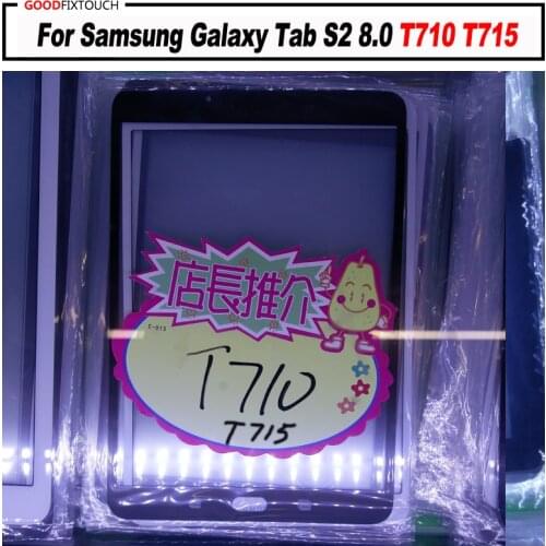 For Tab S2 8.0 T710 SM-T710 T700 T705 T713 T715 SM-T715 T719 SM-T719 Front Outer Glass Lens Repair Touch Screen Outer Glass