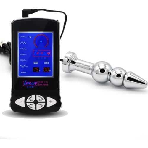 Electric Shock Medical Themed Toys Stainless Steel Butt Plug Anal Plug Electro For Couples Vagina Stimulation Massage Sex Toys
