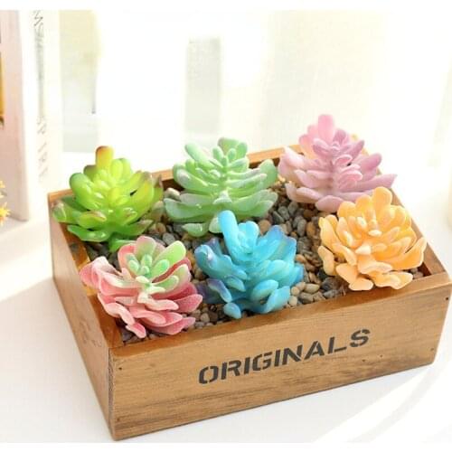 Simulation Succulents Decoration Artificial Green Plants Potted Home Table Desktop Ornaments Hotel Garden Balcony Decor