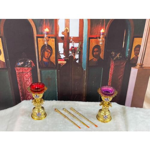 Orthodox Cross Eastern Church Othodox Holy Oil Ceremonial Articles Metalware Prayer Fountain Pen Gold Plating крест в машину