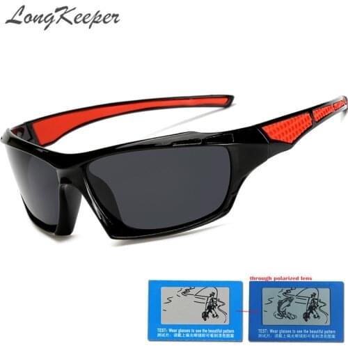 LongKeeper Classic Men Polarized Sunglasses Brand Design Fishing Goggles Unisex Sun Glasses Vintage Gafas De Sol