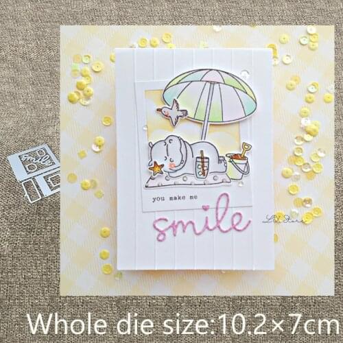 New Design Craft Metal Cutting Dies smile photo frame decoration scrapbook die cuts Album Paper Card Craft Embossing die cuts