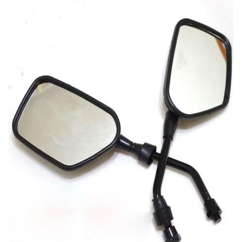E0128 Motorcycle Rear View Mirrors For Honda 125cc 100cc QJ150 Back Side Mirror 10mm Carbon Fiber Chinese ATV QUAD Moped Scooter