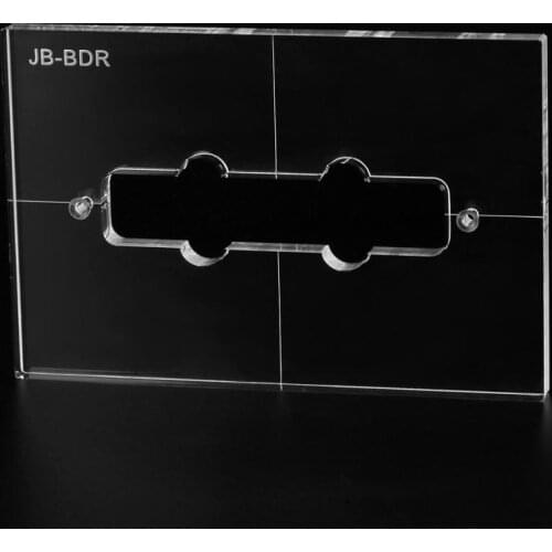 Musiclily Pro CNC Accurate Acrylic Pickup Routing Template for Standard Jazz Bass Bridge Pickup