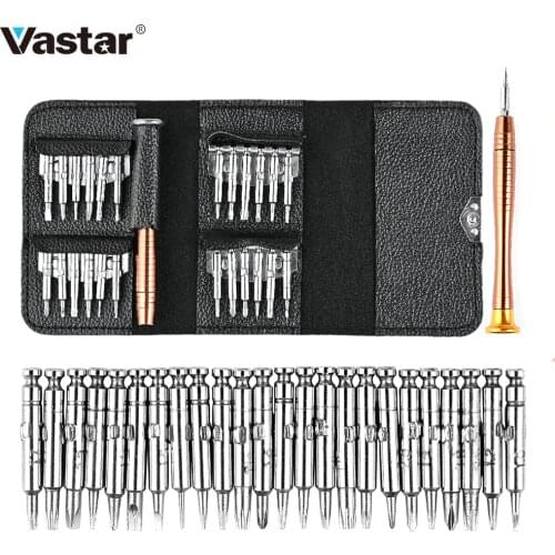 Vastar Mini Precision 25 in 1 Torx Screwdriver Set Hand Tools Set Repair Tool kit For Mobile Phone Tablet PC Multitul Tools