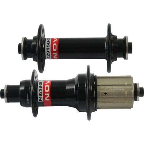 Novatec A291SB-SL/F482SB-SL Hubs Super Light Road Bike Black Color Hub J-Hook Front 20H Rear 24H For Bicycle Hubs 10s/11s