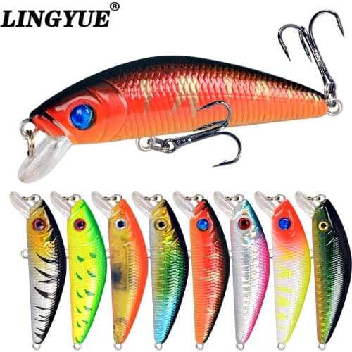 New 1pcs Fishing Lures Lifelike Minnow Lure 8 colors Bass Jerkbait Fishing Wobblers Tackle 7cm 7.6g Plastic Fishing bait pesca