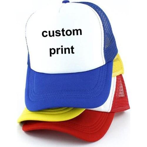 Wholesale custom mesh cap print logo cheap cap custom logo printing promotion cap