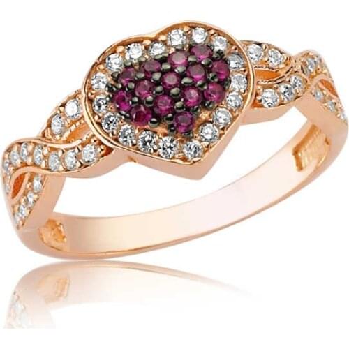 Original silver , Pink Infinity Heart ,Ring, Good Quality and AffordablHearted ,Rings Types