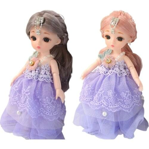 Plastic Lovely Princess Keychain Charm Key Chain Plastic Ornaments 3D Girlfriend
