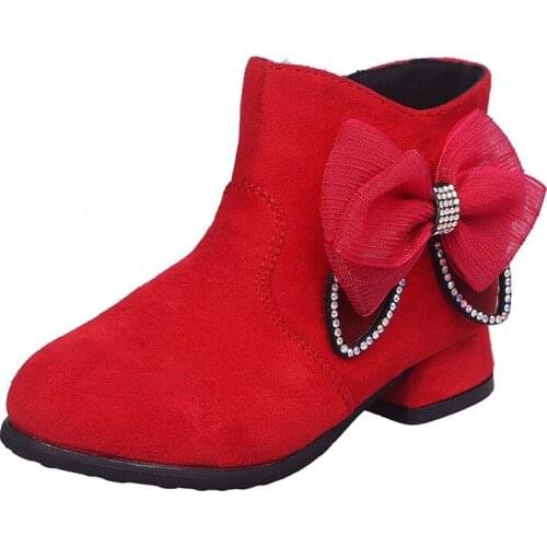 Skoex 2020 New Children Boots Girls Ankle Boots Winter Warm Shoes Childrens Booties Suede Waterproof Side Zipper Short Boots