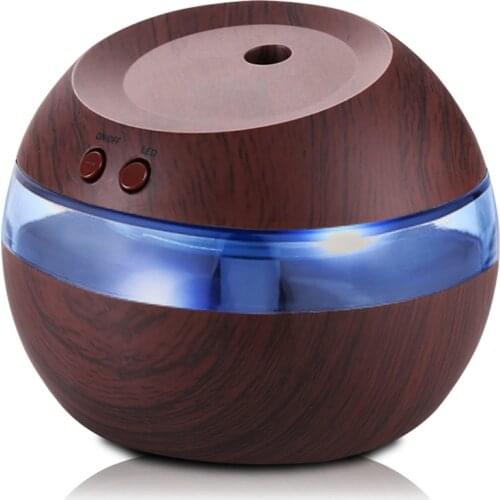 Mini Portable Wood Grain Air Humidifier USB Desktop Home Bedroom Supersonic Aroma Diffuser Air Purifier