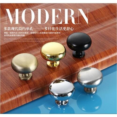 10Pcs Zinc Alloy Handles Diameter 28mm Kitchen Door Cabinet Handle Pull Knobs Furniture Hardware