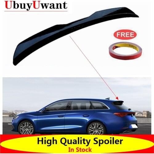 Car Styling Spoiler For Seat Leon Sportstourer FR / Xcellence Spoiler High Quality ABS Material Gloss Black Spoiler 2020 2021