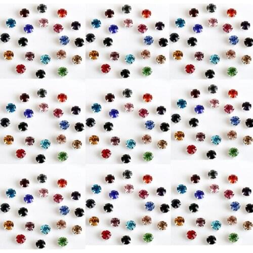 Rhinestones Applique for Clothing Dress Strass Glass Crystal Rhinestone Crafts Red Stones and Crystal Thermomix SS16 Sew on F