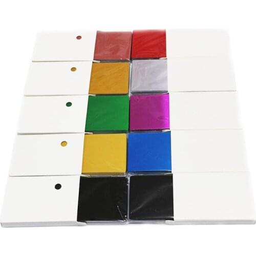 100Pcs 0.2mm Ultra-thin Aluminum Business Card Dog ID Tag Name plate Laser Marking Engraving Business Card Blank Tags