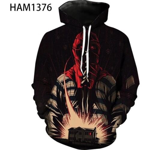 Brightburn Hoodie spring and summer new 3D animation printing mens and womens fashion leisure sports jacket childrens trend c