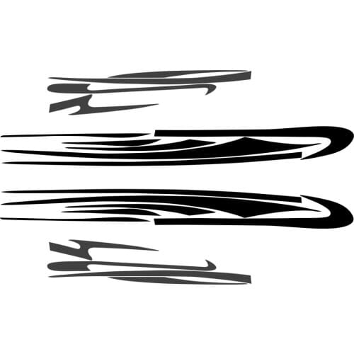 Camper Van Motorhome Side Body Graphic Stripe Decals Sticker Decor Car Styling Vinyl Strip