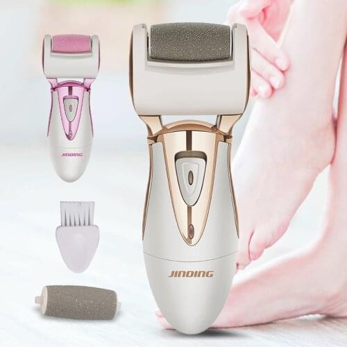 Skin Care Feet Dead Dry Skin Removal Electric Foot File Callus Remover For Cracked Heels Cuticles Foot Care Tool With 2 Rollers