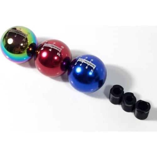 Universal gear shift knob 5 6 speed Sphere Round Aluminum Mug Logo