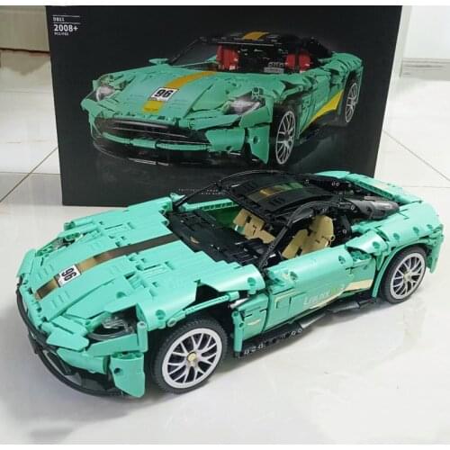 IN STOCK Aston Martin DB11 Vantage 1:8 Famous Super Sports Car Technology MOC 8780 18800 Building Blocks Bricks Model Toys Gift