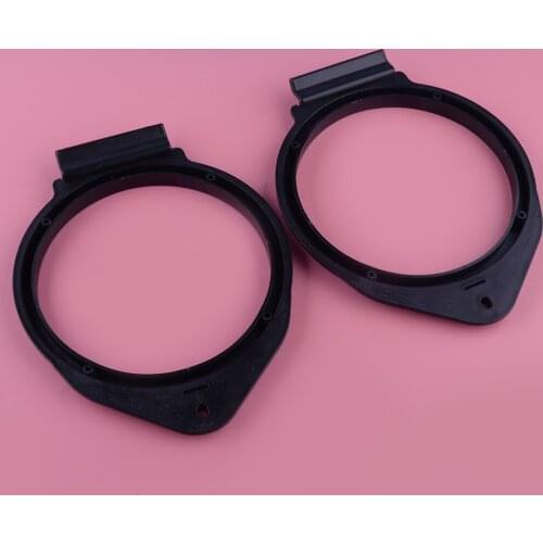 1 Pair Speaker Adapter Install Bracket Mount Ring Plates Stand Cover Black Plastic Fit For Buick Chevrolet GMC Cadillac