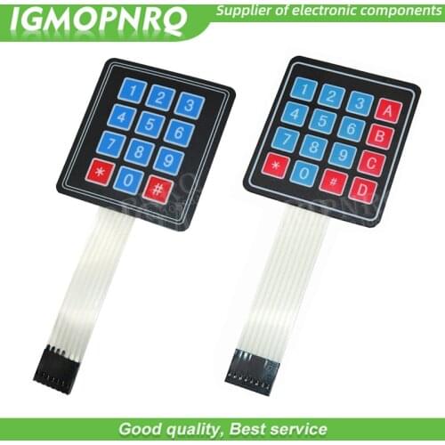 1pcs 4*3/4*4 Matrix Array 12/16 Key Membrane Switch Keypad Keyboard Control Panel Microprocessor 4x4 4x3 Keyboard IGMOPNRQ