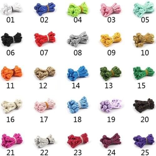 20 Pairs Chinese Tang Suit Handmade Cheongsam Buttons Knot Fastener Closures DIY Clothing Accessories