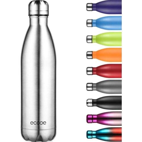 750ml Ecooe Double Walls Thermo Bottle Stainless Steel Large Drinking Bottle Keep Hot and Cold Insulated Vacuum Flask for Sport