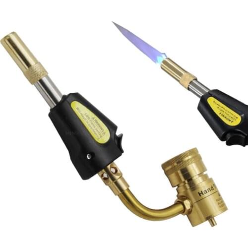 Propane Pencil Flame Torch Soldering 1 LB Propane Trigger Start Torch For Kitchen Steak Cooking Soldering Welding Torch Head