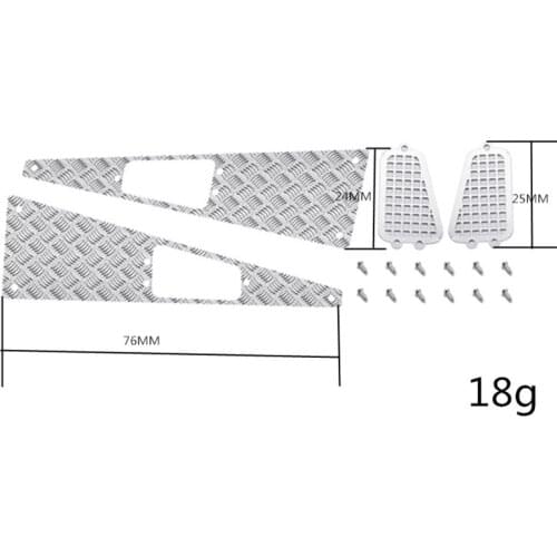 DJ RC Car Metal Anti-skid Plate Engine Cover Air Inlet for Defender Mangniu D90 Modification Upgrade Parts