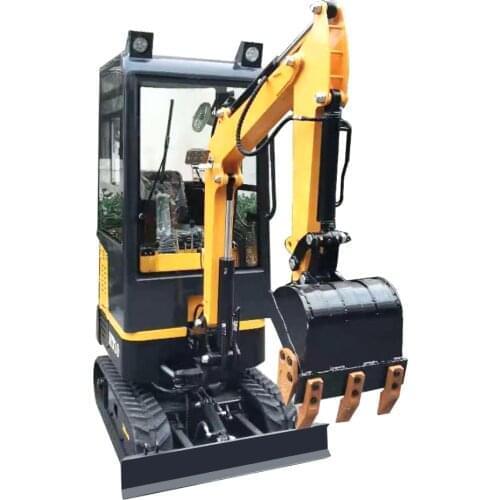 Mini Tracked Crawler Digger Excavator 1 Ton Hot Sale With Cabin