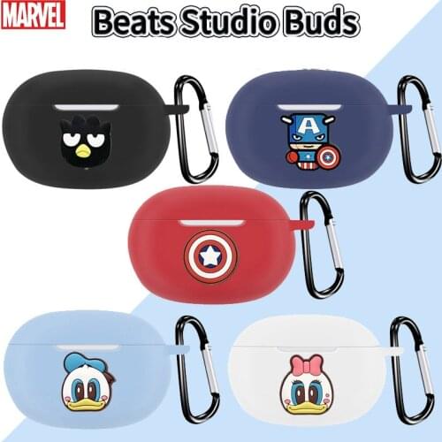 Cartoon Silicone Earphone Case Skin Protective Cover For Beats-Studio Buds Earphone Anti-shock Case Headphone Accessory