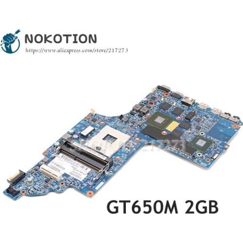 NOKOTION 682040-501 682040-001 682041-001 48.4ST06.021 MAIN BOARD For HP DV7-7000 Laptop Motherboard HM77 DDR3 GT650M 2GB