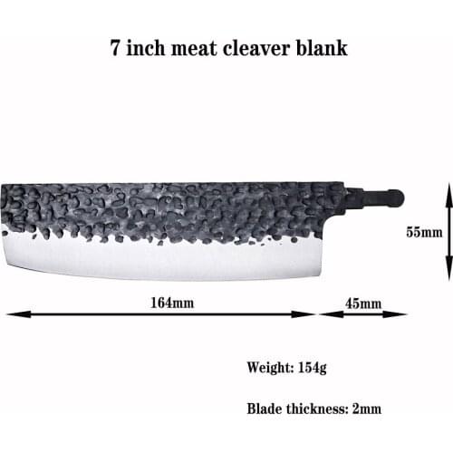 Sharp DIY chefs knife blank vg10 steel blade material inlaid billet knife Japanese kitchen cooking tool meat cleaver
