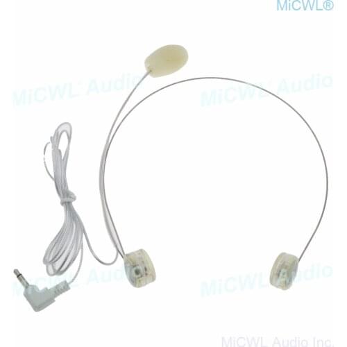 Pro Headset Microphone 3.5mm Jack for PC Wireless BeltPack System Laptop Camera Loud-speaker