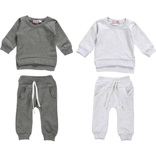 Pudcoco Baby Spring Autumn Clothing Newborn Kids Baby Boy Girl Clothes Tops +Long Pants Baby Child 2pcs Outfits Clothes Set