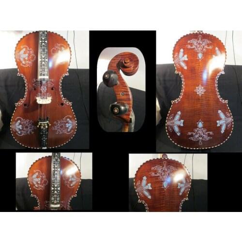 Deluxe fancy Norwegian fiddle cello 4/4,huge and powerful sound #13880