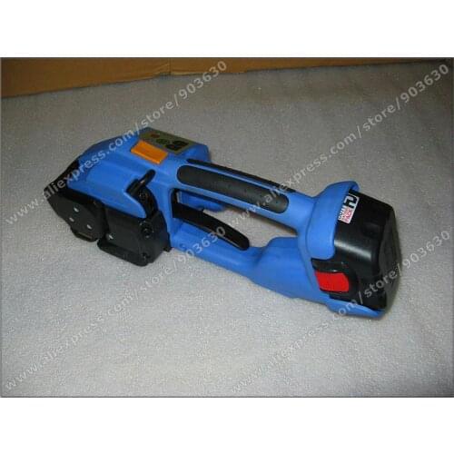 Battery Powered Hand Packaging tool With Friction Welding Plastic Strapping Tool for packaging used cloth,pallet,bales,brick