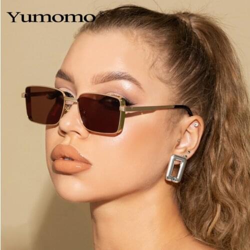 Classic Vintage Square Sunglasses Women Men 2021 New Fashion Brand Designer Sun Glasses Alloy Frame Retro Eyewear UV400 Shades
