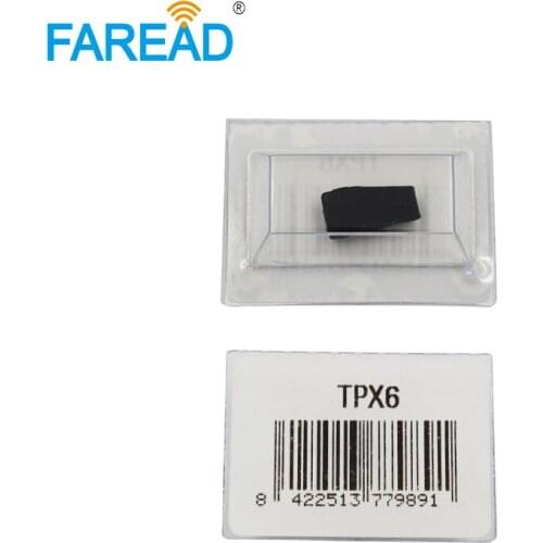 X100pcs TPX6 Transponder Car Key Chip = TPX1 ( 4C ) + TPX2 ( 4D ) Ceramic Carbon ( Can Repeat Copy ) Blank Chip