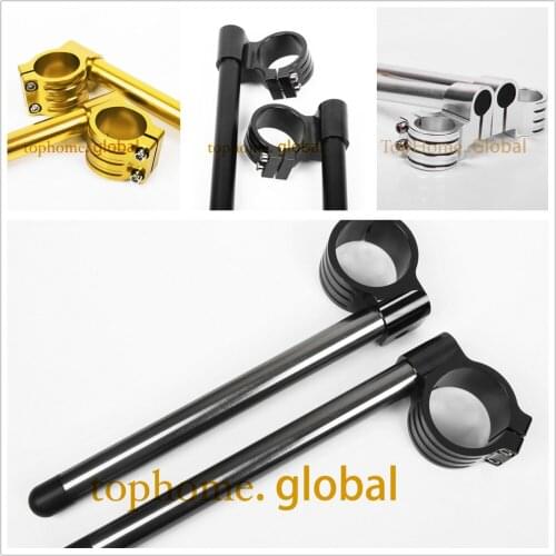 For Kawasaki ZX10 1988 1989 1990 CNC 41mm Regular/Rise Clip-Ons Handle Bar Fork Tube Handbar Clip On