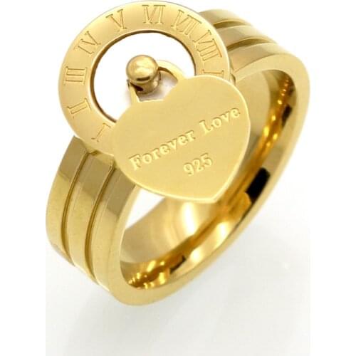 New Fashion Fine Jewelry Resin And Shell Brand Roman Numerals Rings Bridal Wedding Engagement Ring For Women Gift Jewelry