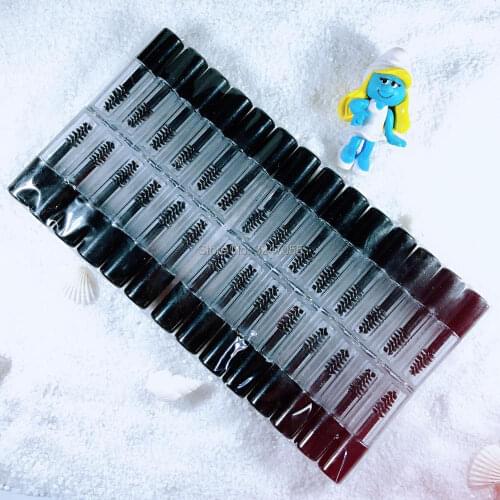 0.8ML Mini Empty Plastic Mascara Tube, Small Cosmetic Beauty Eyelashes Cream Sample Bottle, Empty Eyelashes Growth Liquid Bottle