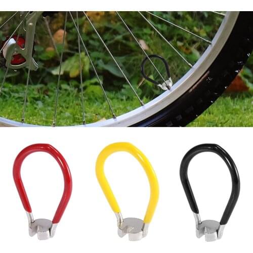 Uxcell 3.7mm Black Bicycle Wheel Spoke Wrench Bike Cycling Wheel Rim Spanner Disassemble Repair Tool