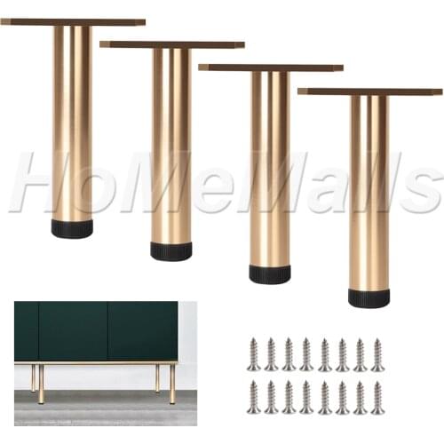 1/4pcs Adjustable Metal Furniture Legs As Replacement For Sofa Cabinet TV Stand Legs Aluminum Alloy Furniture Feet Home Hardware
