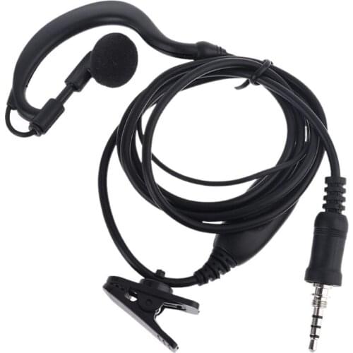 1 Pin G Shape Earpiece Headset with PPT Mic for Yaesu Vertex Radio VX-6R 7R VX-6E, VX-6R, VX-7E, VX-7R vx-120, vx-127, vx-170